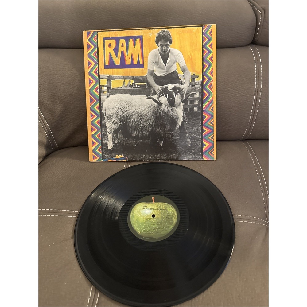 Paul And Linda McCartney - Ram Vinyl LP - 1971 First Press - Apple SMAS-3375
